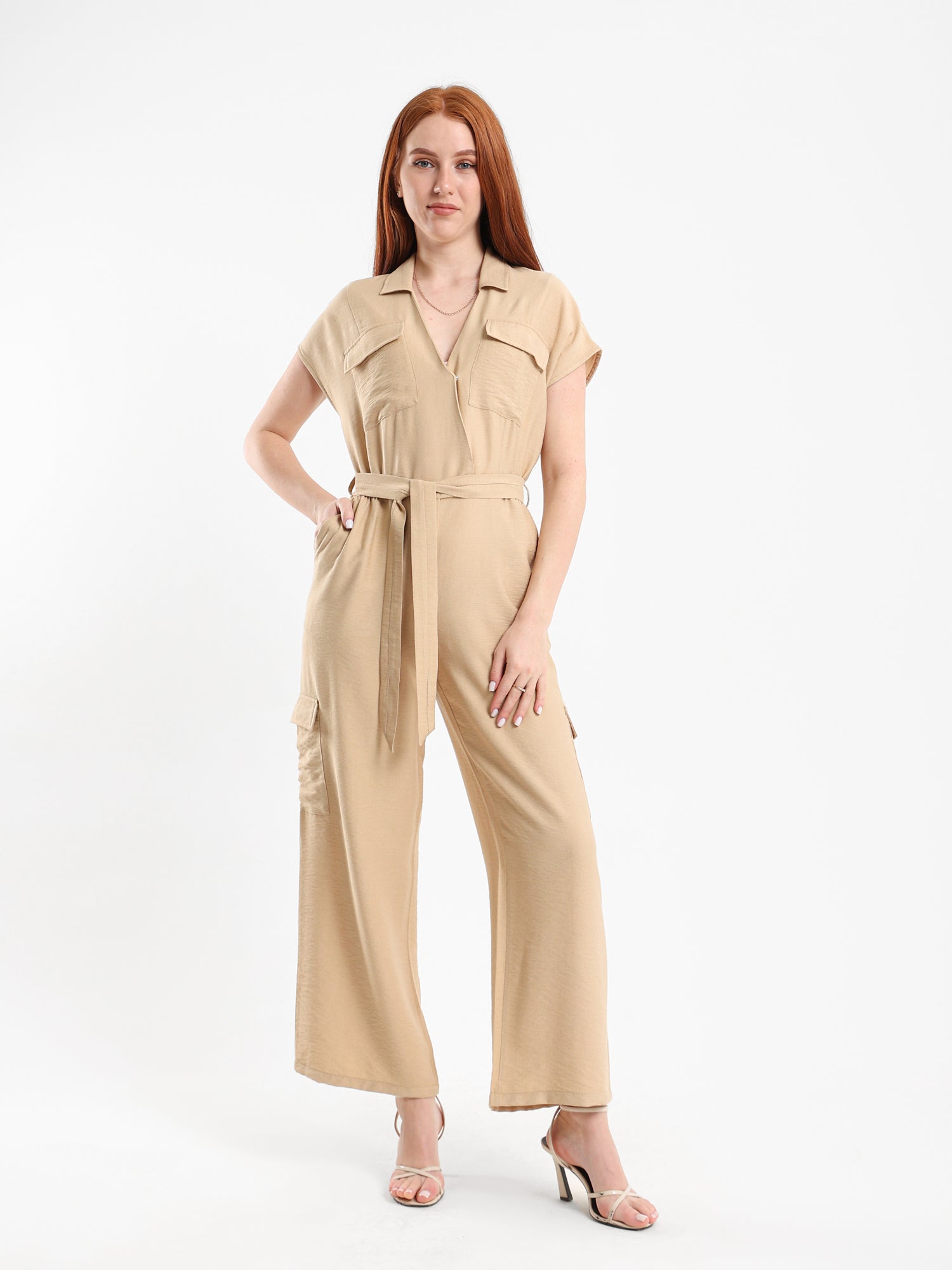 Solid Casual Jumpsuit