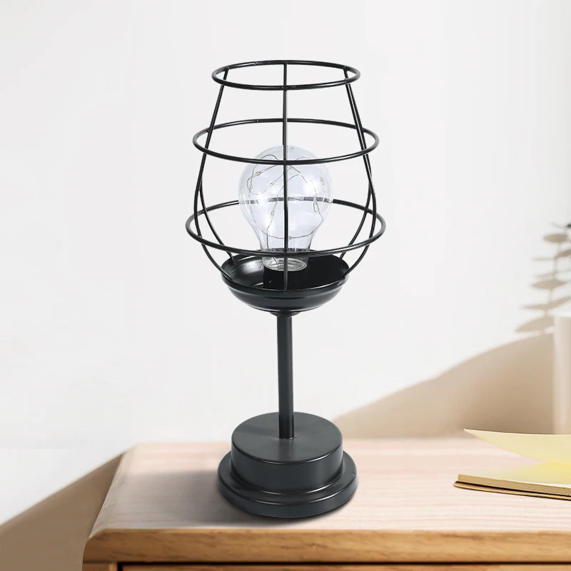 Night Light Living Room Decoration Home Led Table Lamp Iron Decorative Copper Wire Lamp