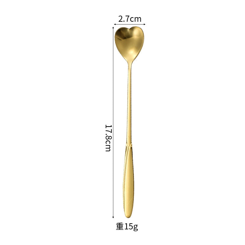 Casual Flower Stainless Steel Spoon 1 Piece