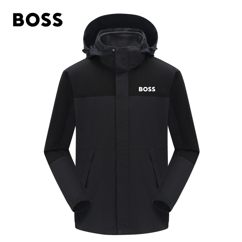 BOSS Teflon Luxury Three-in-one Removable Stormtrooper Waterproof and oil proof fleece outdoor CoatOSD