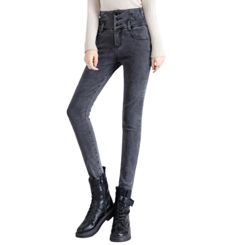 Skinny High Waist Women's Jeans For Winter