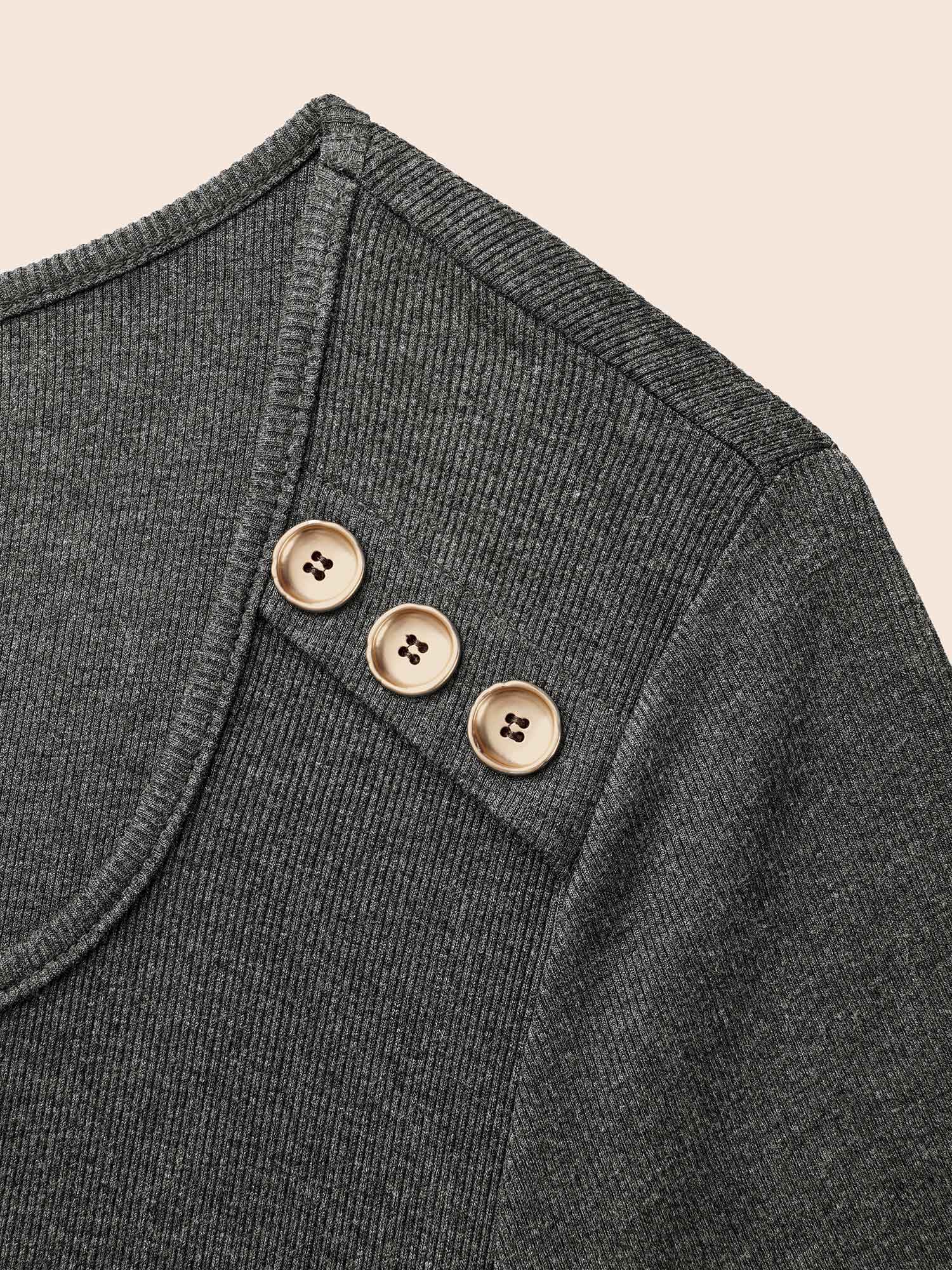 Supersoft Essentials Button Shoulder Midi Dress