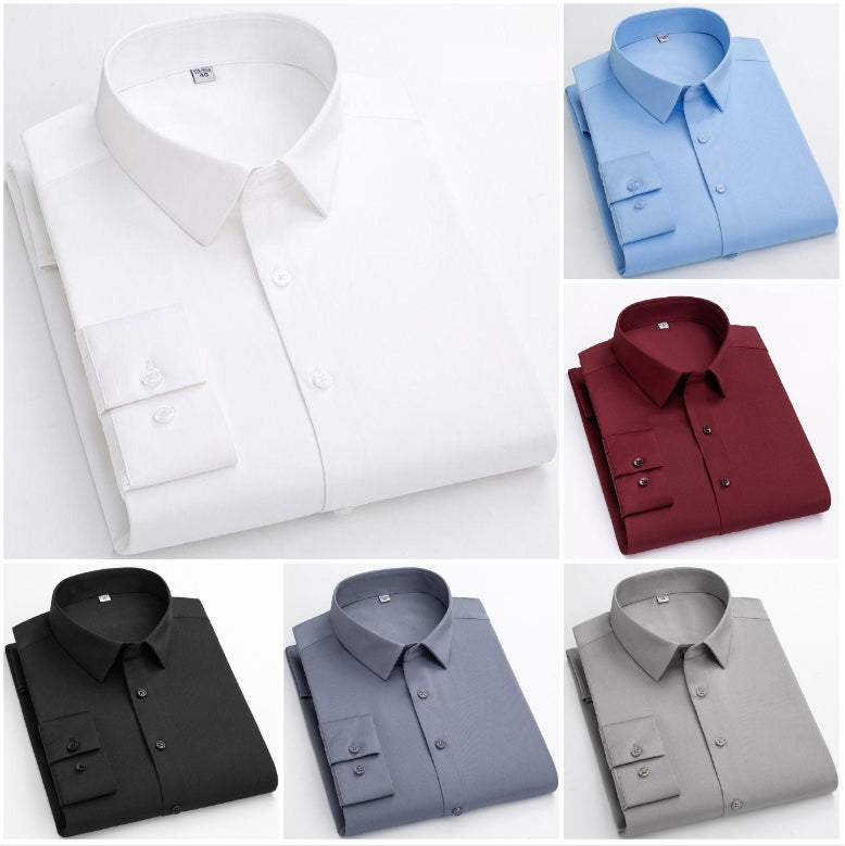 💥Hot Sale🍃Men's High Stretch Ironing-free Business Shirt