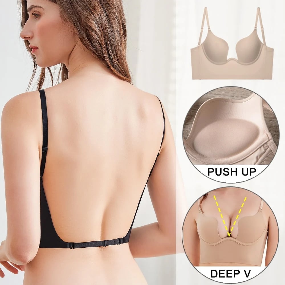 🔥Summer Hot Sale 49% OFF🔥 -  Seamless Backless Push Up Bra