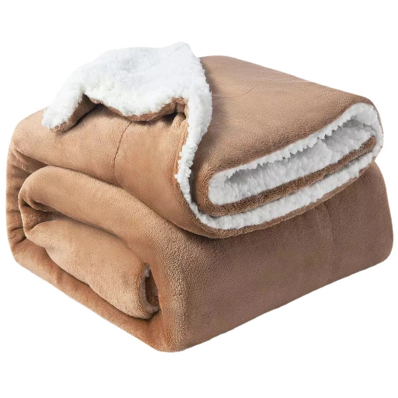 Retro Solid Color Polyester Blanket
