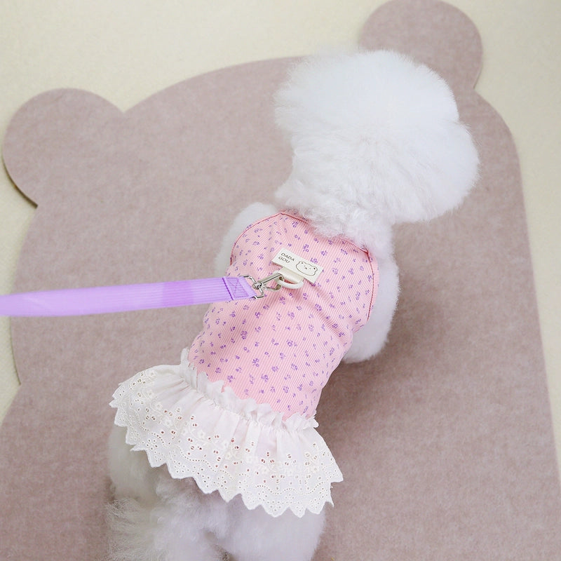 Casual Cotton Ditsy Floral Pet Clothing