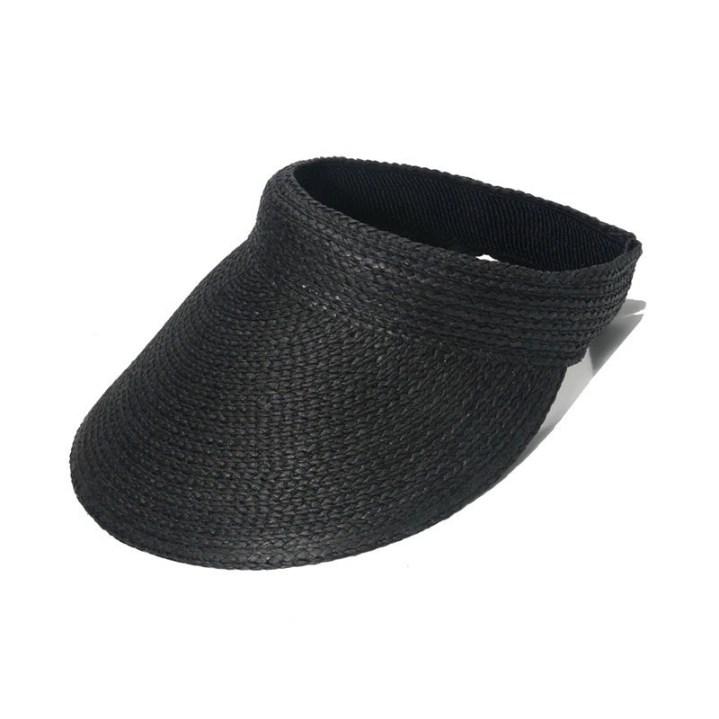 Women's Korean Style Solid Color Curved Eaves Sun Hat