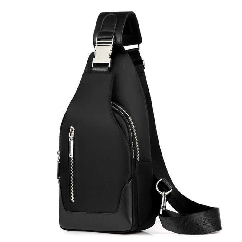 Men's Classic Style Sports Solid Color Oxford Cloth Waist Bags