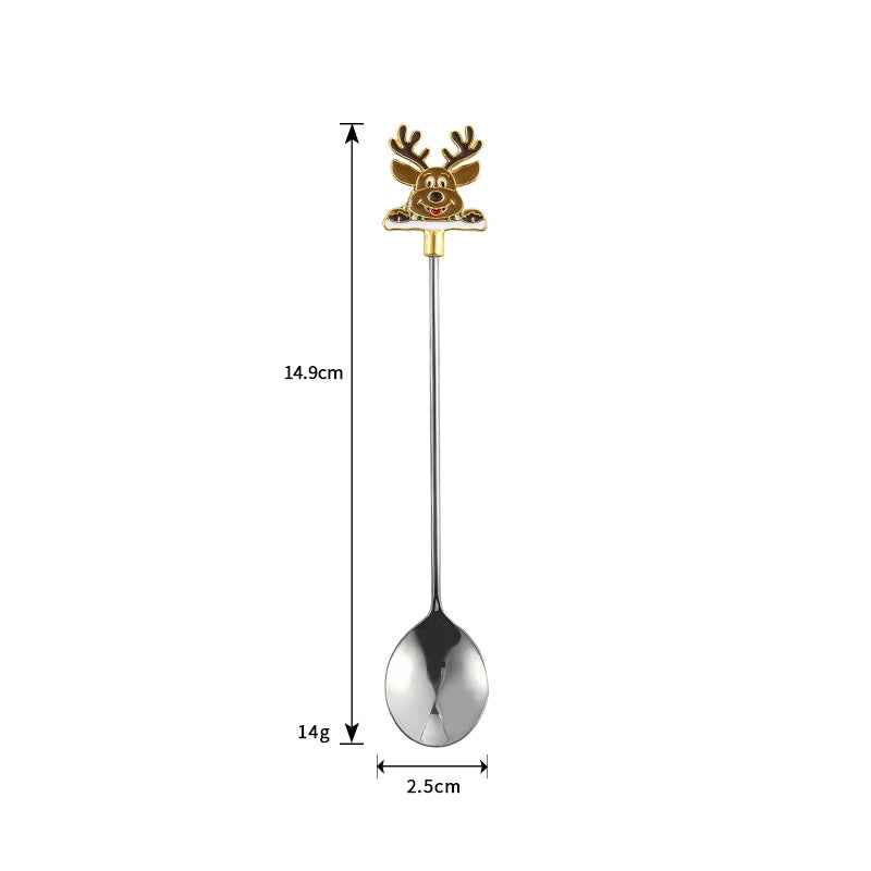 Christmas Fashion Cartoon Stainless Steel Tableware
