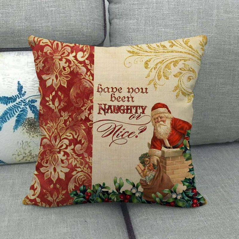 18 Cojines Merry Xmas Couch Throw Pillow Cover Case Home Sofa Decor Pillowslip