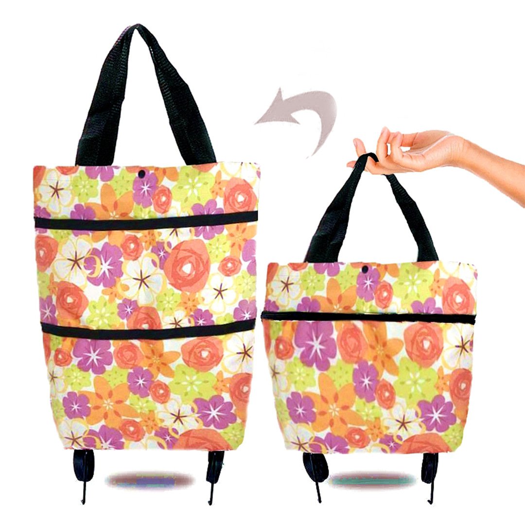 🎄Hot Sale🎁 - Foldable Shopping Trolley Tote Bag