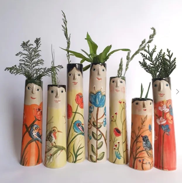 Bohemian style - Spring Family Bud Vases