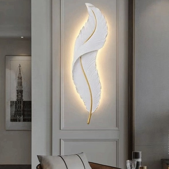 Nordic Feather Wall Lamp