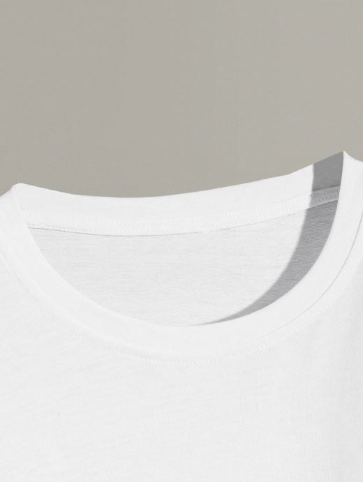 MEN ROUND NECK TEE WHITE