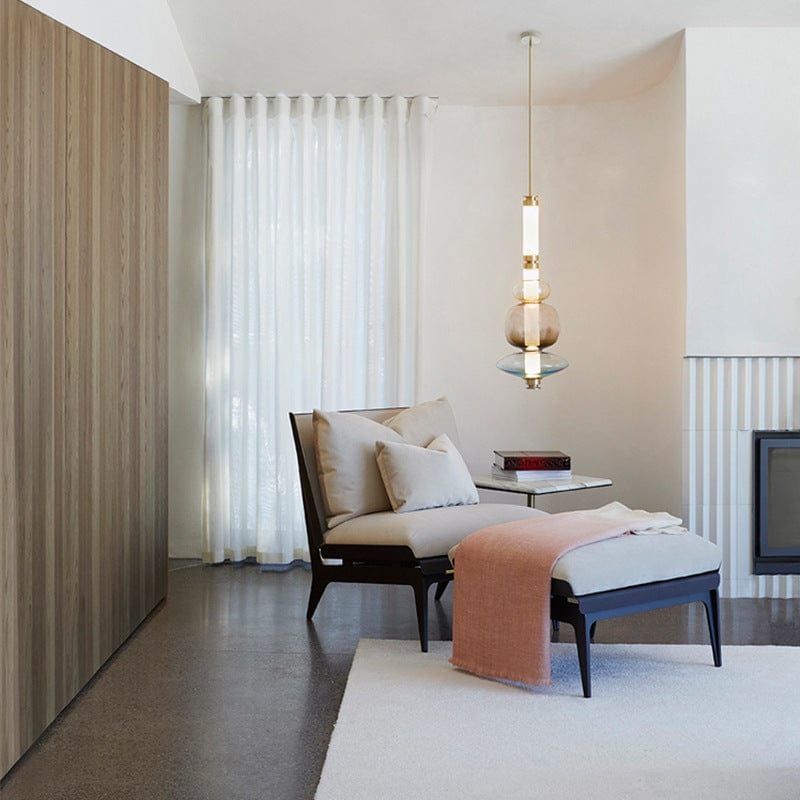 Calitrix Deux | Modern Glass Pendant Light
