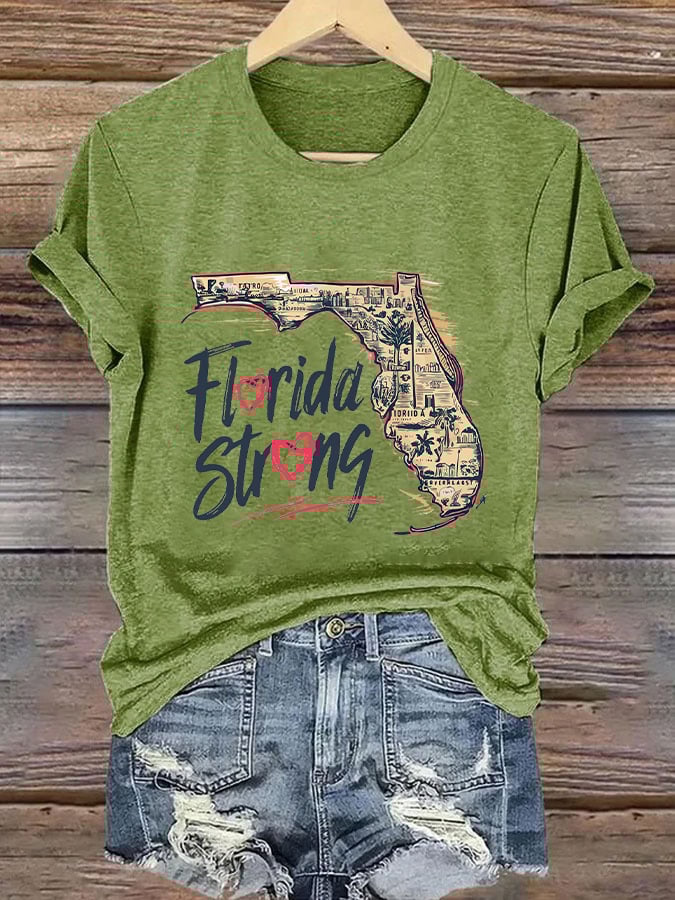 Women's 'Florida Strong' Print T-Shirt