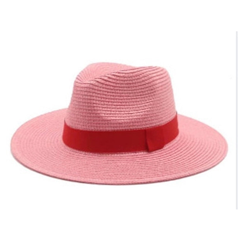 Unisex Minimalist Solid Color Flat Eaves Fedora Hat