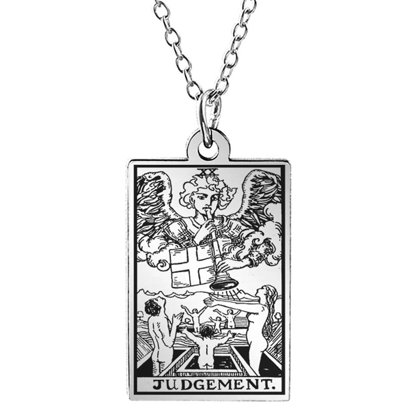 Retro Geometric Stainless Steel Pendant Necklace Plating Stainless Steel Necklaces 1 Piece