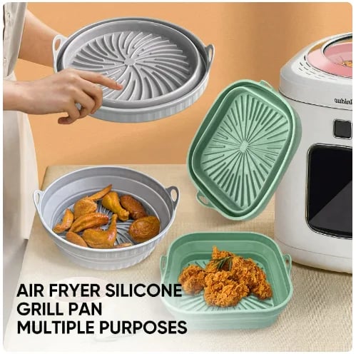 Air Fryer Grill Pan Made Of Silicone