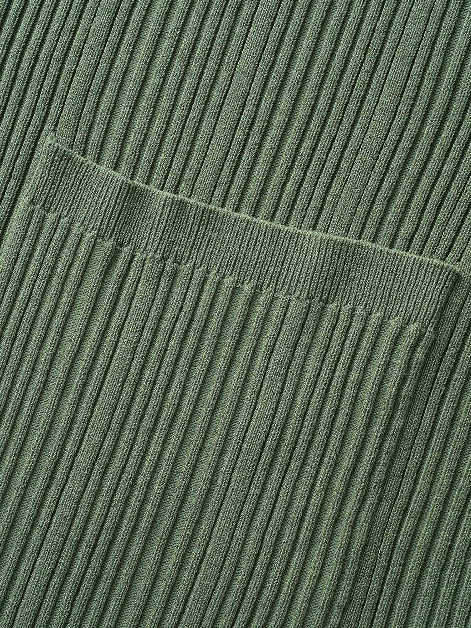 Plain Textured Split Hem Patch Pocket Cardigan