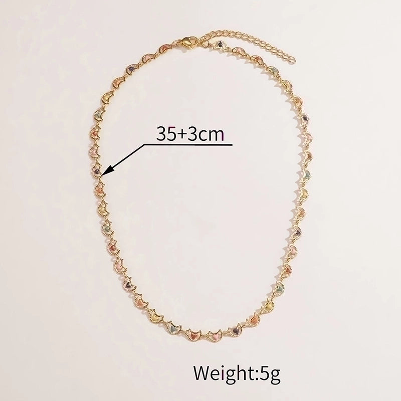 304 Stainless Steel 18K Gold Plated Fashion Plating Geometric Necklace