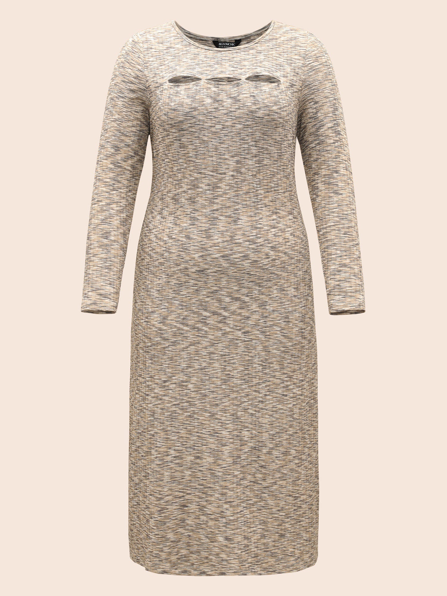 Heather Pit Strip Cut Out Dress