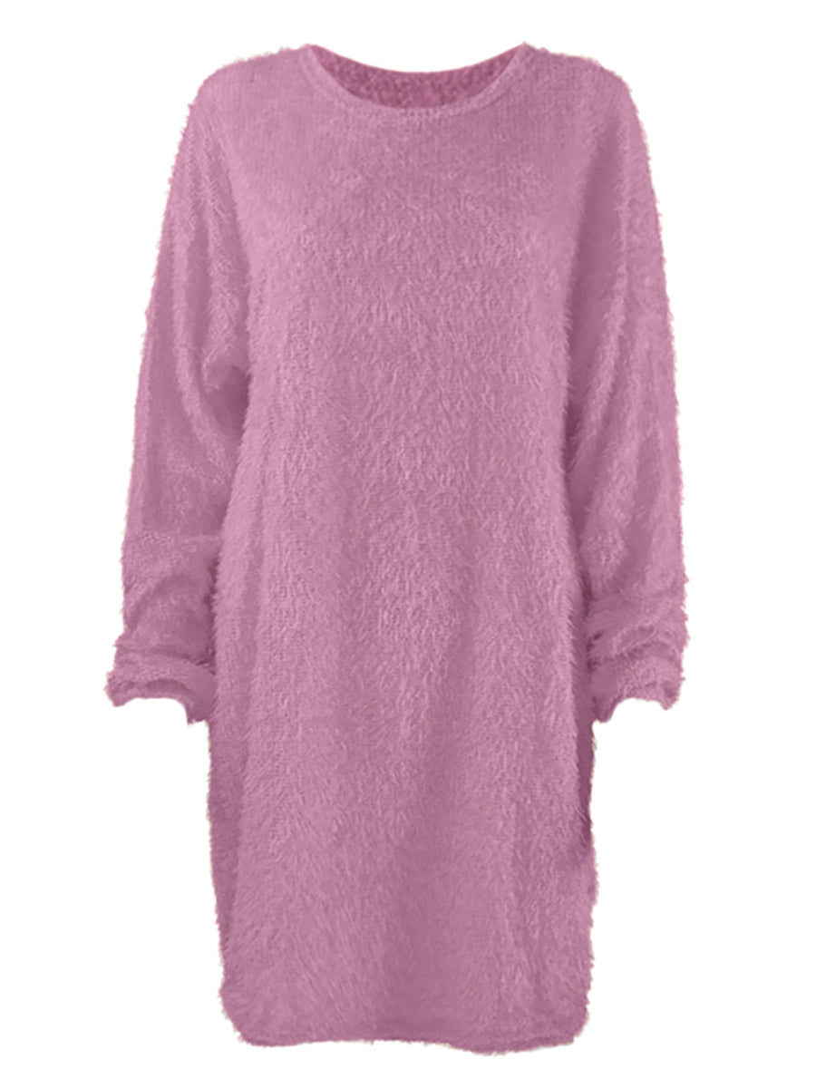 Plush Sweater Dress(8 colors)