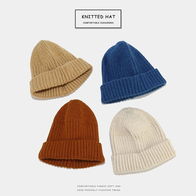 Korean Hat For Men And Women Autumn And Winter Knitted Hat Hip Hop Watery Hat