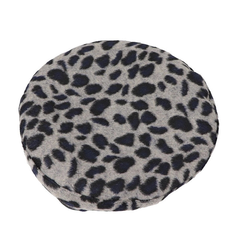 Women's Casual Minimalist Leopard Eaveless Beret Hat