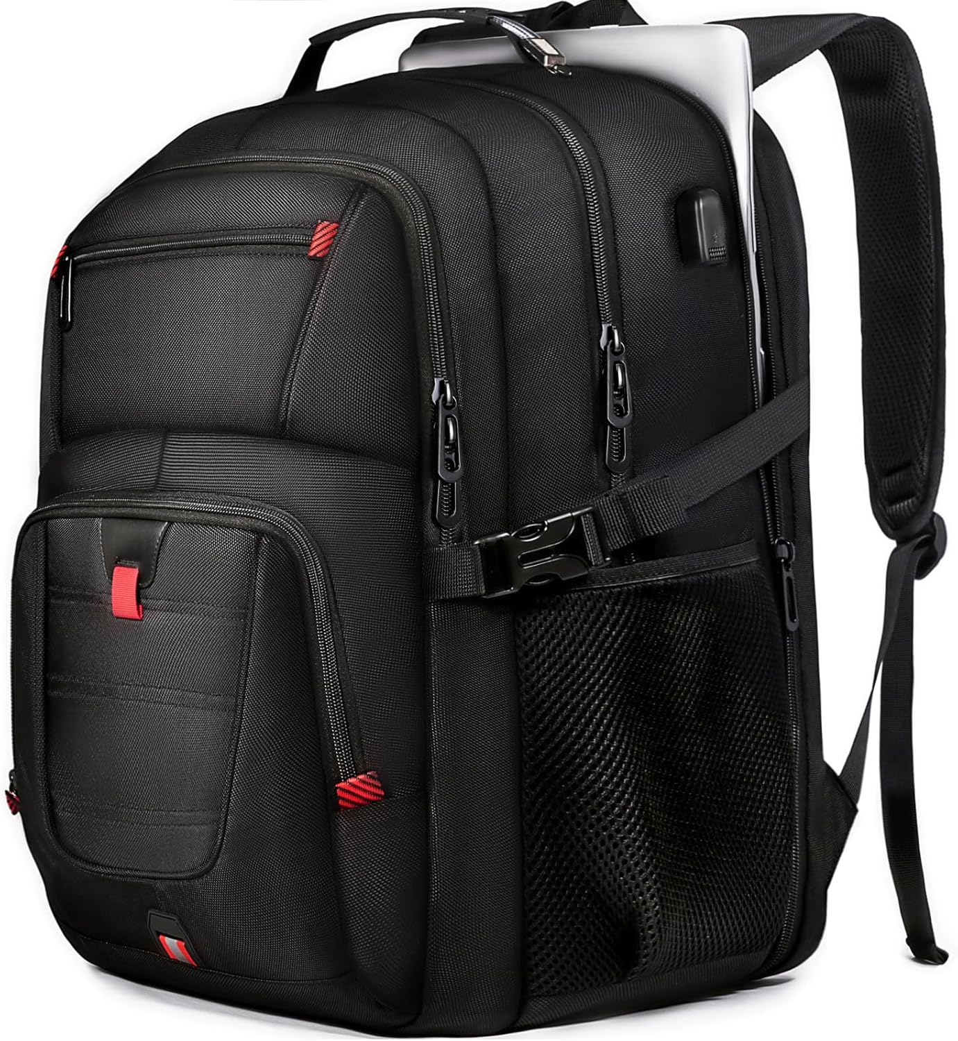 Z-MGKISS Travel Backpack, 50L Extra Large Travel Laptop backpack, Travel Backpack for Men Women with TSA Airline Approved Luggage Bussiness Backpack, Black