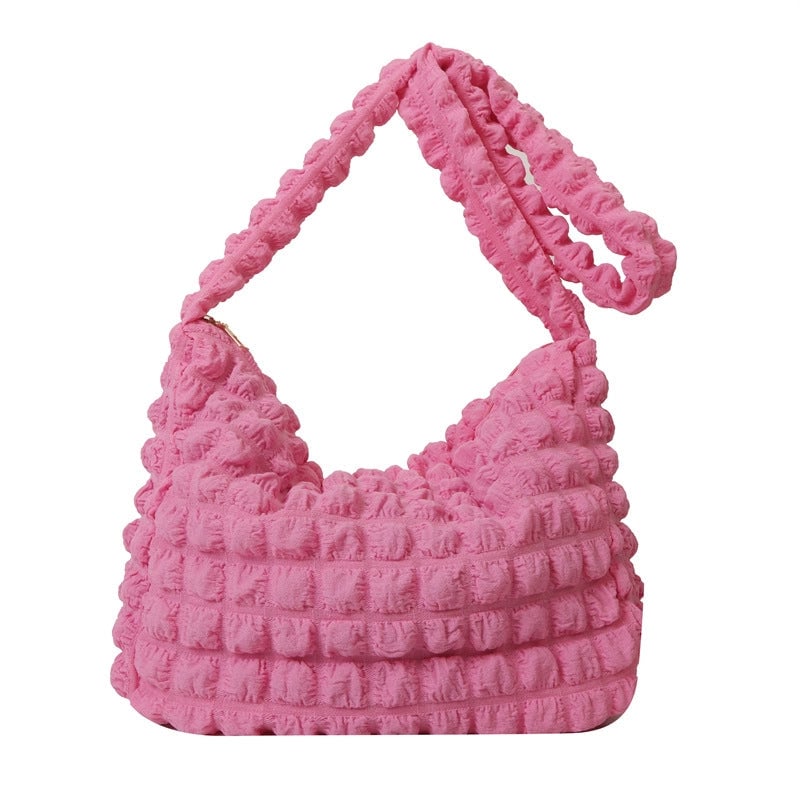 Women's Medium Special Material Solid Color Basic Classic Style Zipper Tote Bag