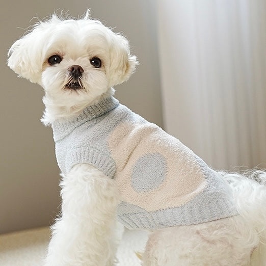 Soft Warm Flower Dog Cat Sweater Vest