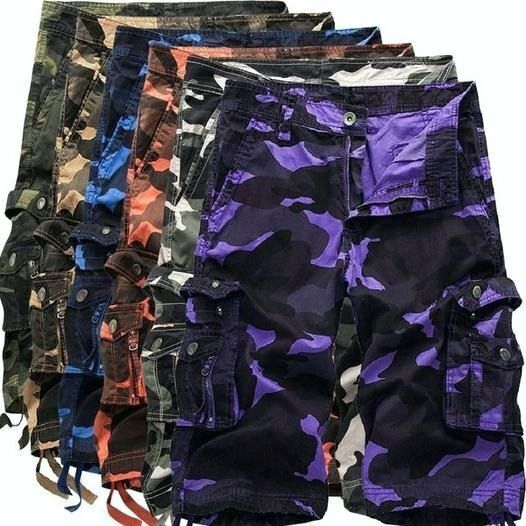 6 Pack Outdoor Military Tactical Camo Cargo Shorts