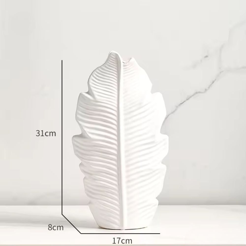 Leafline Ceramic Vase
