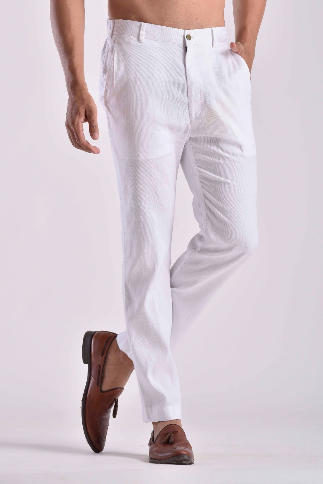 White Pashtooni  Pant