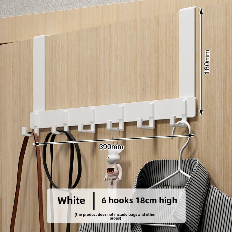 Hook Behind The Door Without Punching Hangers Clothes Storage Rack For Clothes Entry Door Upper Hanging Frame Wall Hanging Clothes Hook Door Back Type