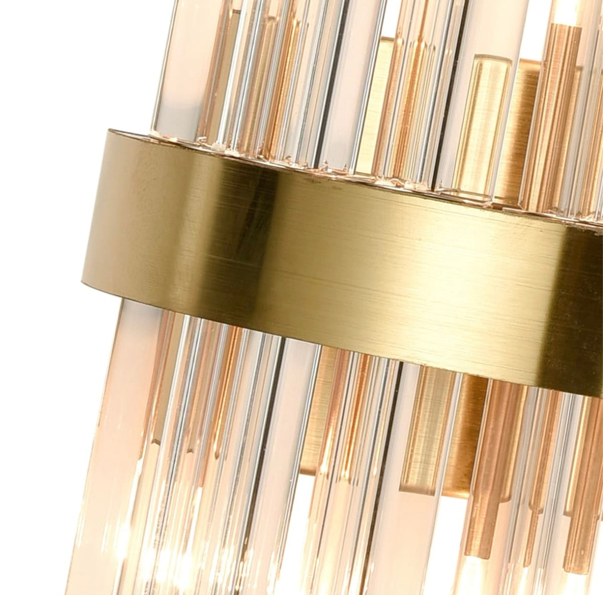 Luxury Crystal Wall Sconce with Gold Finish