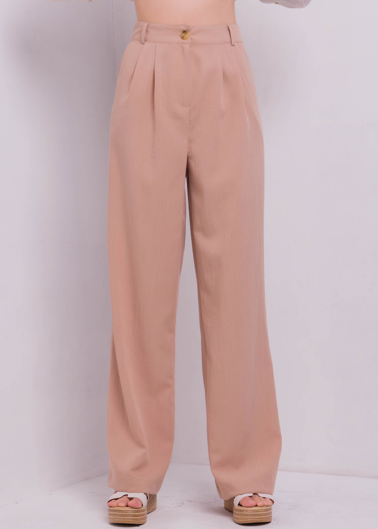 Wide Leg Pant With Pleats