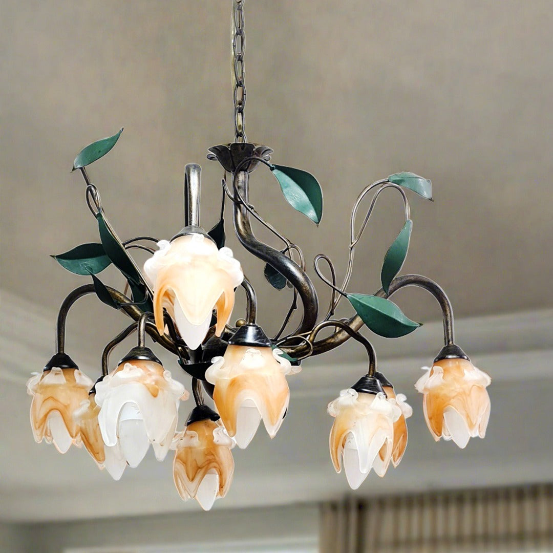 Green Leaves Chandelier
