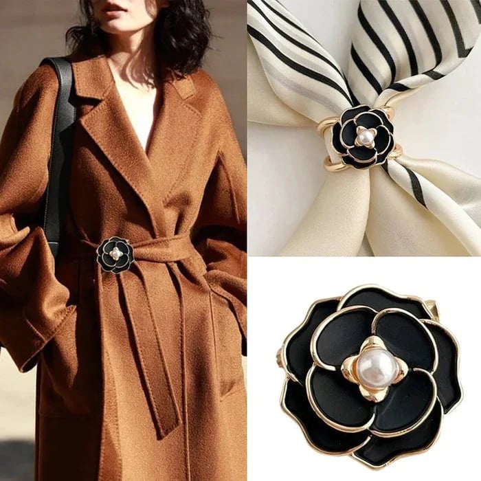 🔥Camellia Scarf Buckle