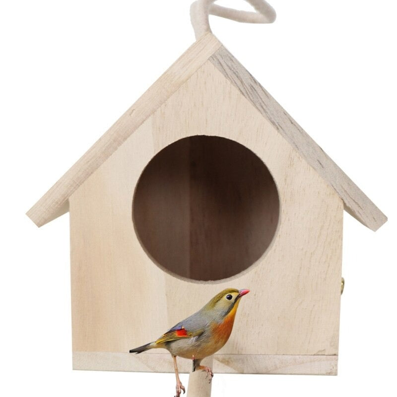 Hanging Wooden Bird Nest