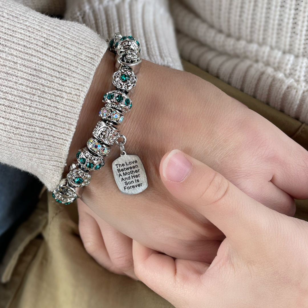 Mother Son Eternal Love Bracelet & Keychain