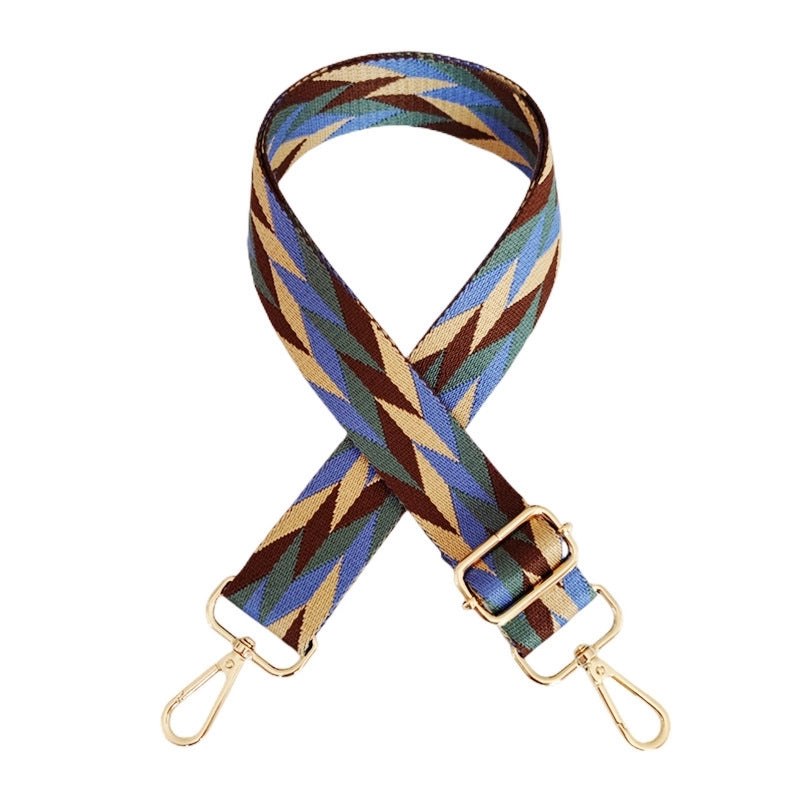 Polyester Color Block Bag Strap