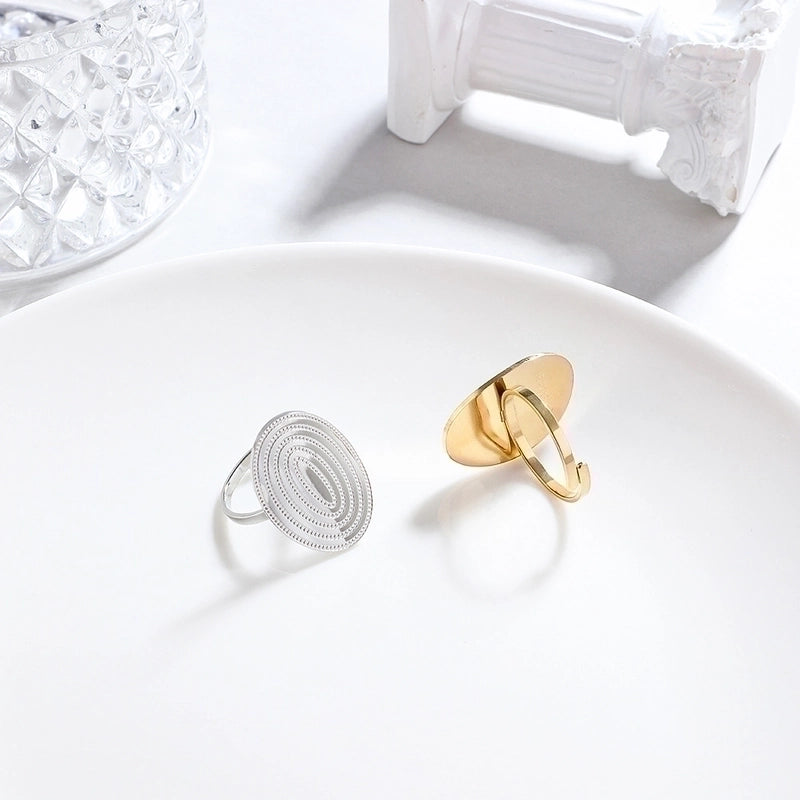 Fashion Geometric 304 Stainless Steel No Inlaid