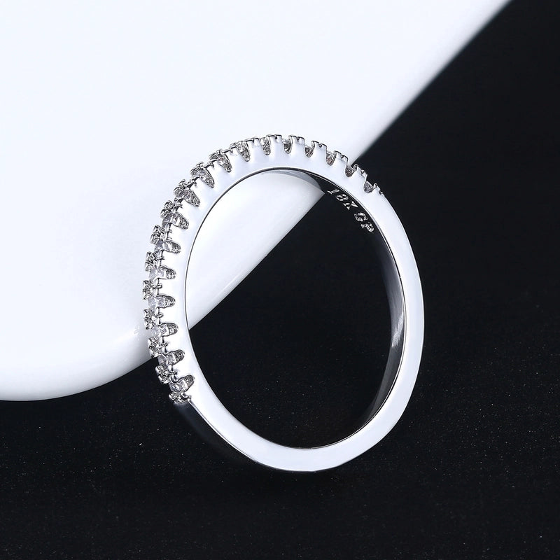 Minimalist Geometric Copper Inlay Zircon Rings 1 Piece