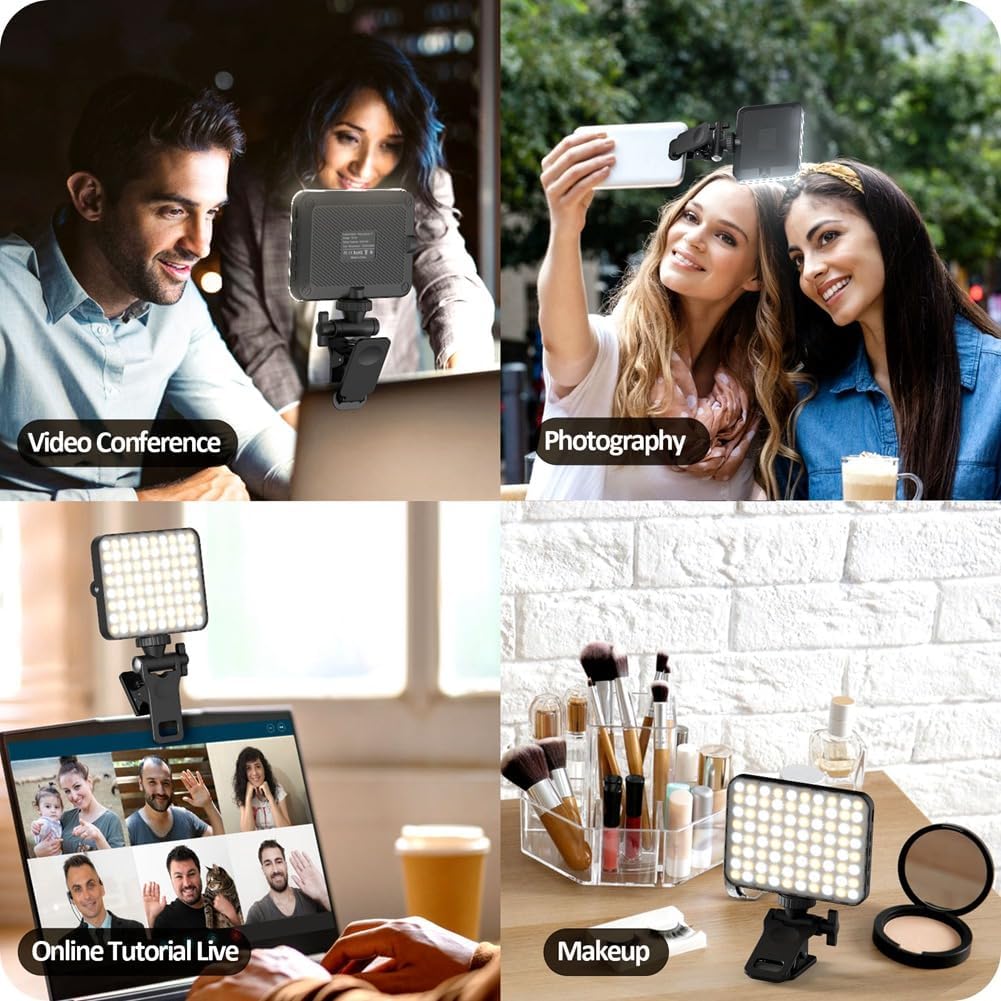 Portable Selfie Light with Front & Back Clip