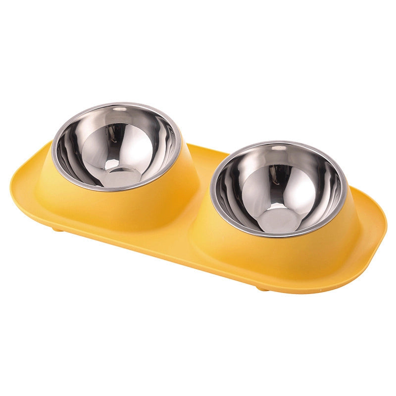 Popular Pet Bowl Double Bowl Pet Dog Basin Anti-splash Dog Bowl Cat Bowl Pet Supplies In Stock