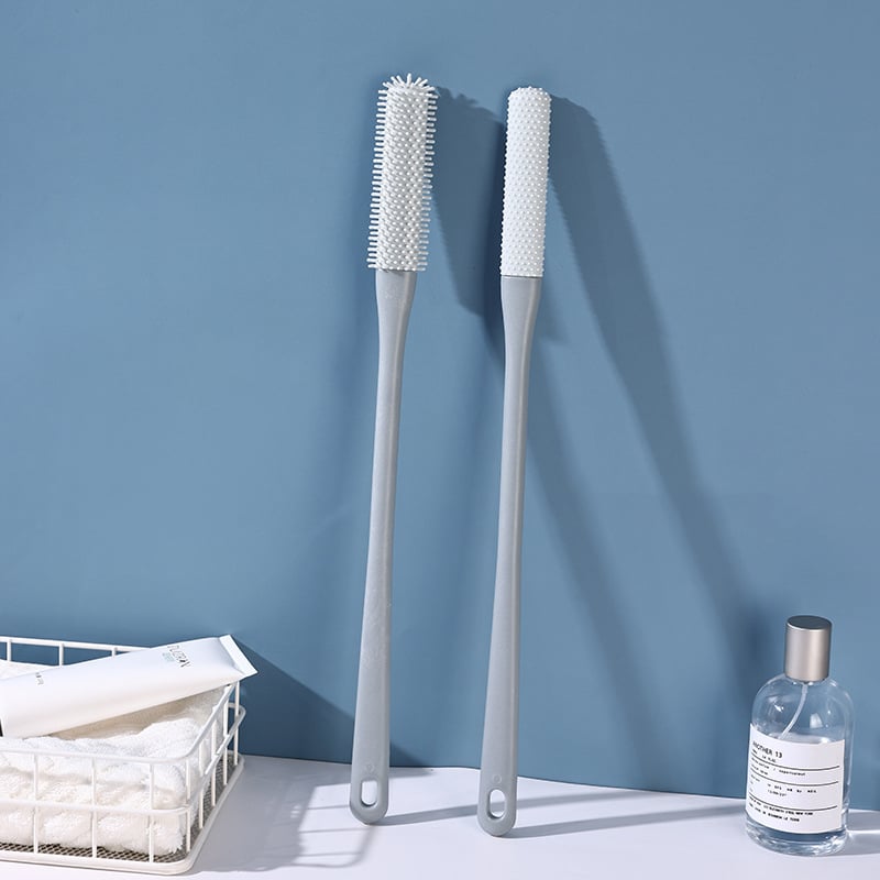 (2PCS/ SET) Long Handled Silicone Toe Crevice Cleaning Brush & Exfoliating Brush