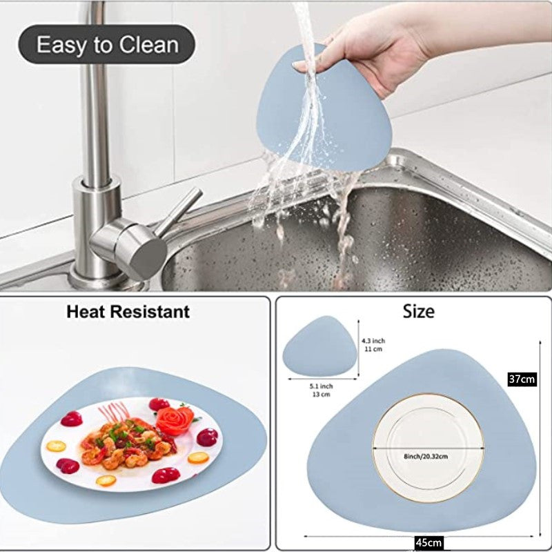 Inyahome Pu-Tischsets für Tisch. wasserdichtes. rutschfestes Isolierleder