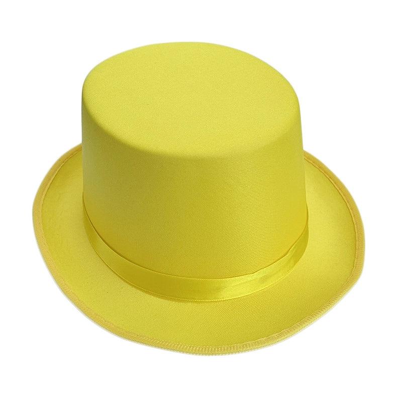 High Hat Retro British Gentleman Jazz Hat Magician Hat Performance Sequin Hat Rain Silk High Barrel Top Hat Non-woven Fabric